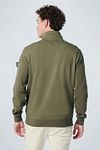 No Excess Cardigan Twill Dark Green Model / Achterkant