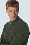 No Excess Cardigan Jacquard Dark Green Model / Detail