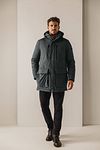 State Of Art Winter Coat Green Model / Voorkant