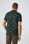 No Excess Polo Shirt Pique Printed Dark Green Model / Achterkant