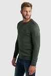 PME Legend Buckley Sweater Olive Green Model / Zijkant