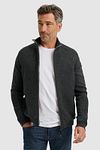 Vanguard Cardigan Wool Blend Anthracite Model / Voorkant