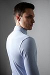 Desoto Essential Shirt Hai Piqué Light Blue Model / Detail