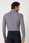 DESOTO Hemd Timeless Elegance Druck Dunkelblau Model / Achterkant
