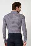 Desoto Hemd Timeless Elegance Print Donkerblauw  Model / Achterkant