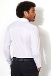 Desoto Shirt Piqué Non Iron White Model / Achterkant