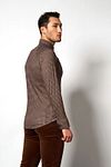 Desoto Shirt Kent Figures Brown Model / Achterkant