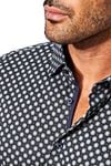 Desoto Shirt Print Dark Green Model / Detail