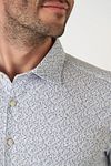 Desoto Shirt Timeless Elegance Print Blue  Model / Detail