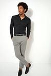 Desoto Shirt Kent Graphic Print Black Model / Voorkant