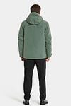 Didriksons Parka Hilding Dark Green Model / Achterkant