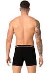 Muchachomalo Boxershorts Microfiber 2-Pack Zwart Navy Model / Achterkant
