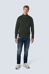 No Excess Half Zipper Donkergroen Model / Voorkant