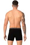 Muchachomalo Boxershorts Microfiber 2er-Pack Schwarz Navy Model / Achterkant