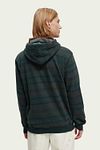 Scotch and Soda Hoodie Kontrast Dunkelgrün Model / Achterkant