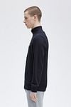 Fred Perry Half Zip Pullover Navy Blue Model / Zijkant