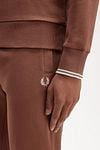 Fred Perry Half Zip Pullover Whisky Brown Model / Detail
