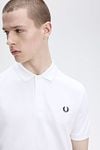 Fred Perry Poloshirt White Model / Detail