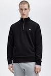 Fred Perry Half Zip Pullover Black Model / Voorkant