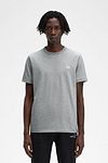 Fred Perry T-Shirt Ringer M3519 Light Grey Model / Voorkant