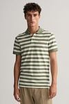 Gant Polo Shirt Stripes Green Model / Voorkant
