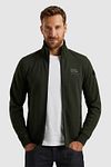 PME Legend Cardigan Jacquard Interlock Olive Green Model / Voorkant