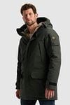PME Legend Ice Pilot Parka Olive Green Model / Zijkant