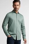 Vanguard Shirt Pique Melange Green Model / Voorkant