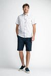Petrol Short Sleeve Shirt Print Green Model / Voorkant