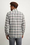 State Of Art Shirt Checks Greige Model / Achterkant