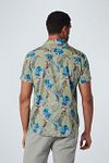 No Excess Short Sleeve Shirt Print Green Model / Achterkant