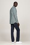 Tommy Hilfiger Oxford Shirt Checks Green Model / Zijkant