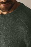 State Of Art Sweater Donegal Melange Dark Green Model / Detail