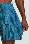 Shiwi Swimshorts Leaves Blue Model / Detail