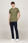 Tommy Hilfiger T-shirt Logo Olive Green Model / Voorkant