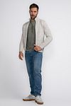 Petrol Cardigan Elim Greige Model / Voorkant