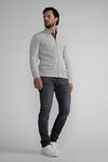Petrol Cable Cardigan Nunam Greige Model / Voorkant