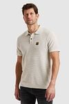 PME Legend Polo Shirt Knitted Ecru Model / Voorkant