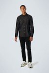 No Excess Shirt Denim Twill Anthracite Model / Voorkant