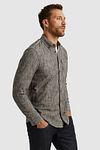 PME Legend Shirt Print Slub Grey Model / Zijkant