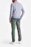 King Essentials The Michael Half Zip Pull Merino Grey Model / Achterkant