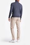 King Essentials The Michael Half Zip Pull Merino Anthracite Model / Achterkant