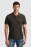 PME Legend Poloshirt Knitted Beluga Groen Model / Voorkant