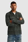 Cast Iron Overshirt Waffle Ruit Groen Model / Voorkant