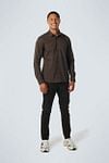 No Excess Hemd mit Musterdruck Caramel Model / Voorkant