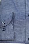 OLYMP Level 5 Hemd Leinen Blend Blau Product / Detail