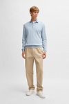 BOSS Gemello Long Sleeve Polo Hellblau Model / Voorkant