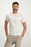 Blue Industry T Shirt Stripe Ecru Model / Voorkant