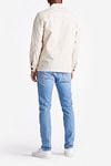 King Essentials The Benjamin Overshirt Ecru Model / Achterkant