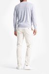 King Essentials The John Pullover Merino Light Grey Model / Achterkant